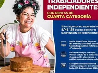 ¿Ganas hasta S/ 4 010 al mes? Revisa si puedes suspender el Impuesto a la Renta en 2026