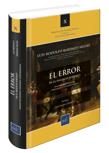 El error en el negocio jurídico