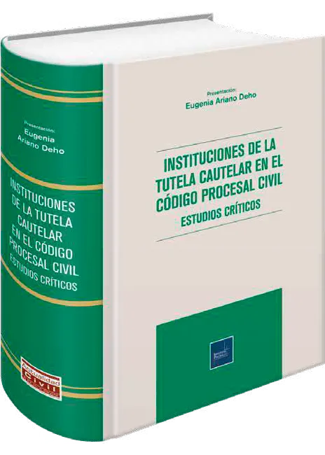 Instituciones de la tutela cautelar en el código procesal civil