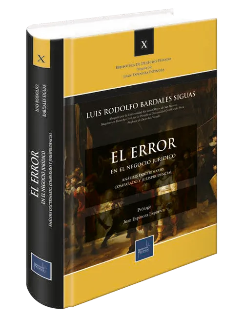 Portada de El error en el negocio jurídico