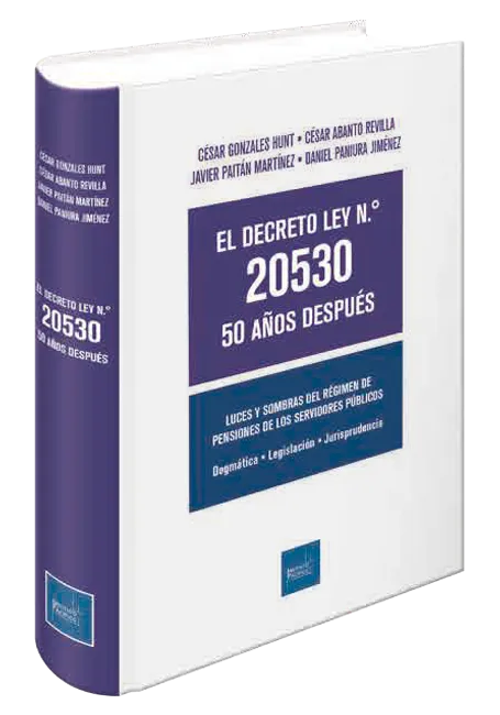 Portada de El decreto Ley N.º 20530 - 50 años después