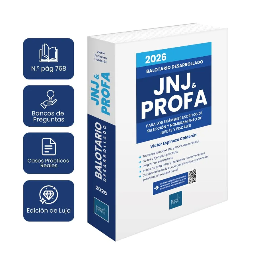 Portada de Balotario desarrollado JNJ & PROFA