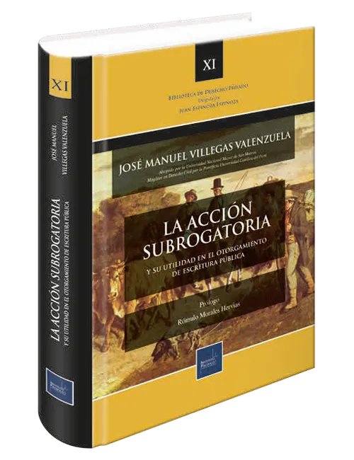 Portada de La acción subrogatoria y su utilidad en el otorgamiento de escritura pública