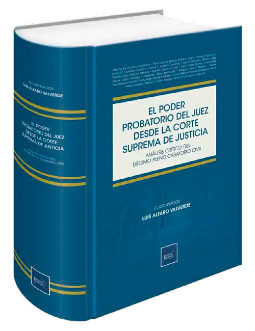 Portada de El poder probatorio del juez desde la corte suprema de justicia