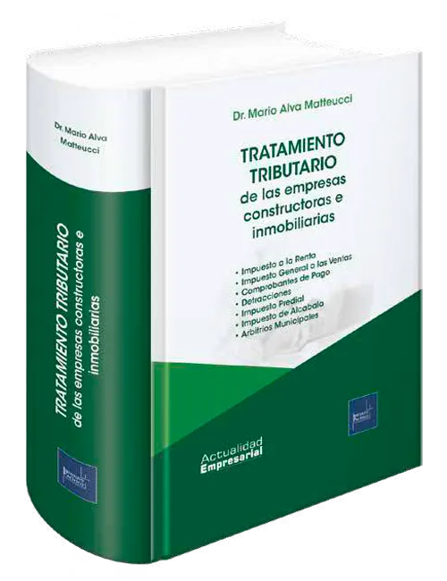 Portada de Tratamiento tributario de las empresas constructoras e inmobiliarias