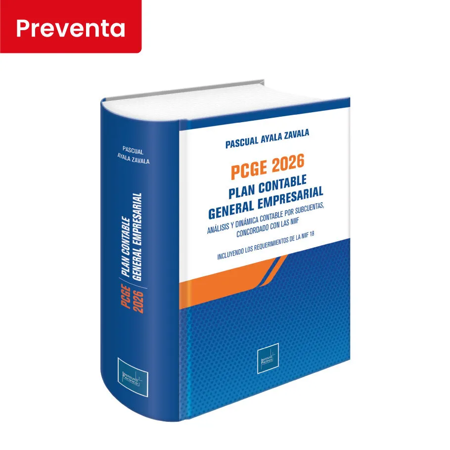 Portada de PCGE 2026 - Plan contable general empresarial
